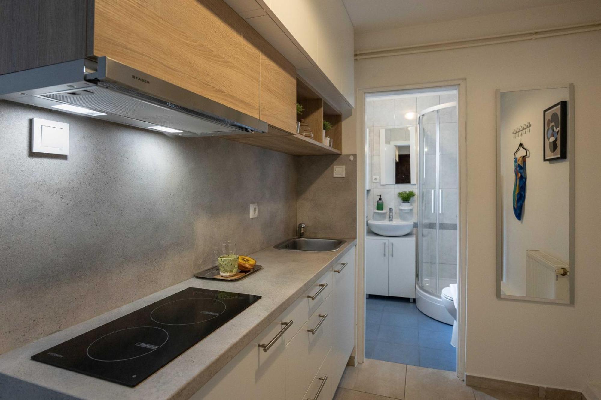Modern Studio Near City Center Zagreb Bagian luar foto